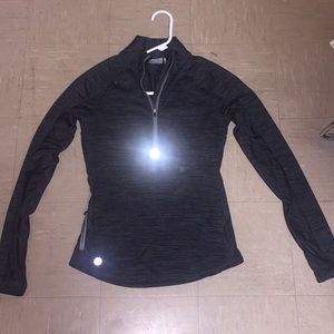 Dark grey/ black Athleta half zip